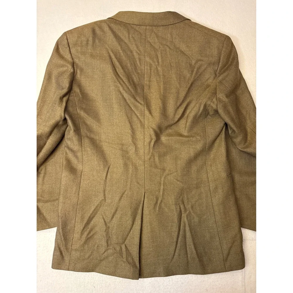 Jos A Bank Mens Brown Hopsack Two Button Blazer Sport Coat Jacket